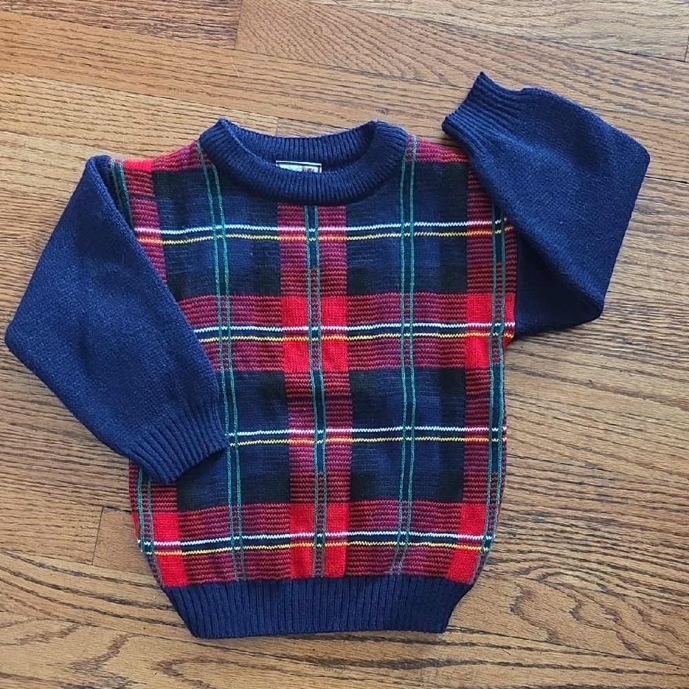3/$15 Plaid Holiday Sweater (3t)